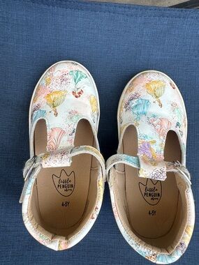 Rare Little Penguin Kids' Princess Floral Mary Jane Shoes